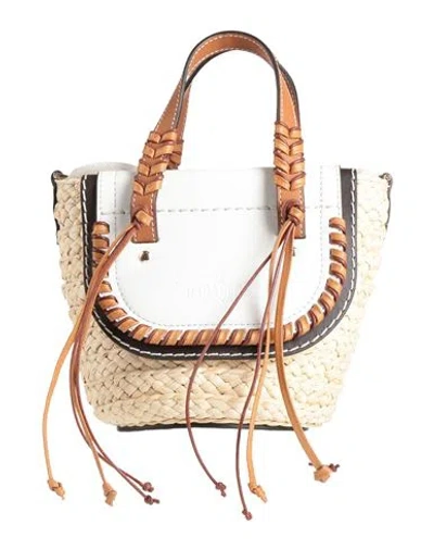 Cuba Lab Woman Handbag Sand Size - Natural Raffia