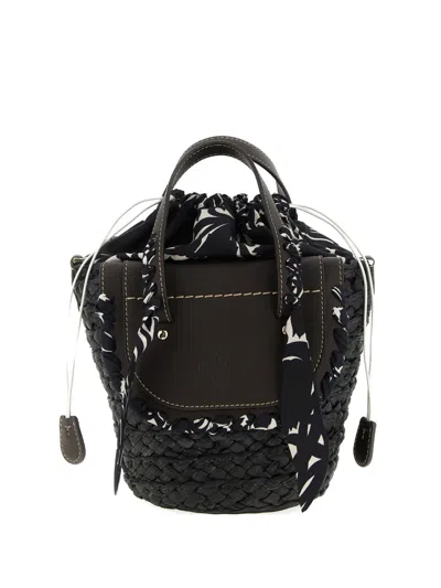 Cuba Lab Woven Tote Bag In Black