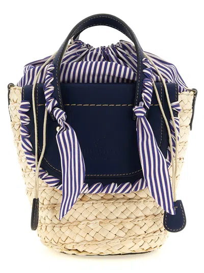 Cuba Lab X San Pa Habanera Popeline Handbag In Blue