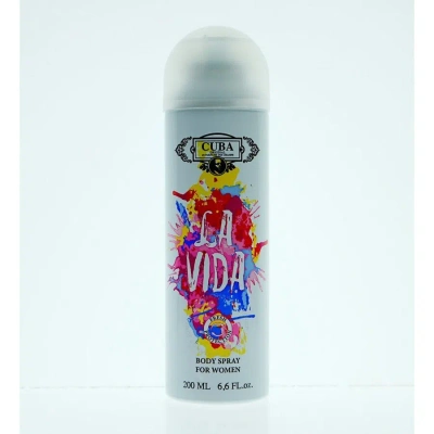 Cuba Ladies La Vida Deodorant Body Spray Spray 6.7 oz Fragrances 5425039221694 In White