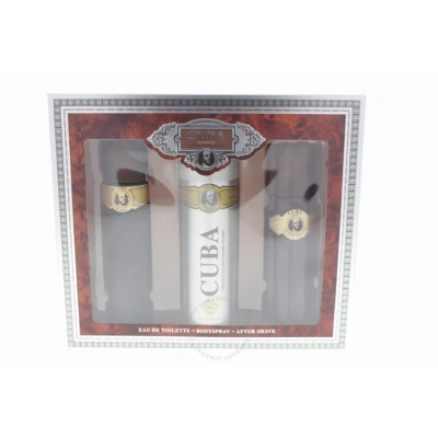 Cuba Men's Gold Gift Set Bath & Body 5425017732105 In Gold / Pink