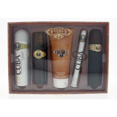 Cuba Men's Gold Gift Set Fragrances 5425017736103 In White