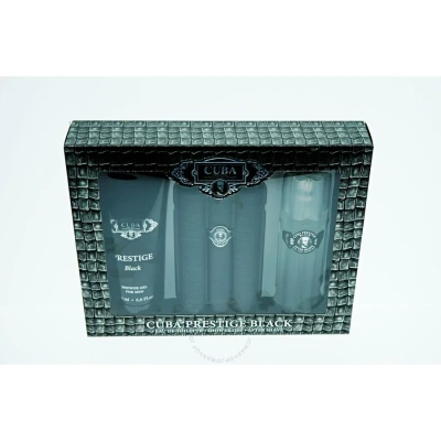 Cuba Men's Prestige Black Gift Set Fragrances 5425017736066