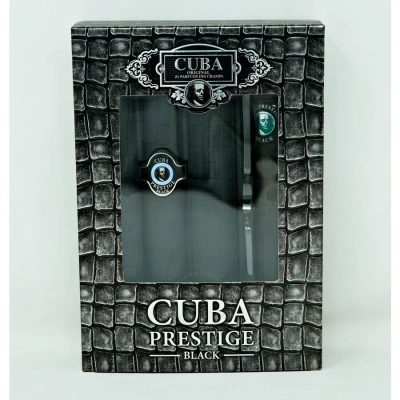 Cuba Men's Prestige Black Gift Set Fragrances 5425017736158