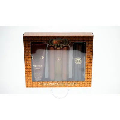 Cuba Men's Prestige Classic Gift Set Fragrances 5425017735878 In White