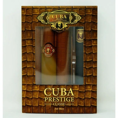Cuba Men's Prestige Classic Gift Set Fragrances 5425017736141 In White