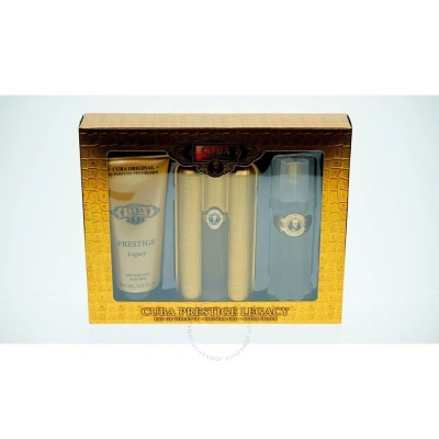 Cuba Men's Prestige Legacy Gift Set Fragrances 5425017736073 In White