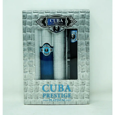 Cuba Men's Prestige Platinum Gift Set Fragrances 5425017736165