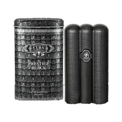 Cuba Prestige Black For Men Eau De Toilette Spray 3.0 oz