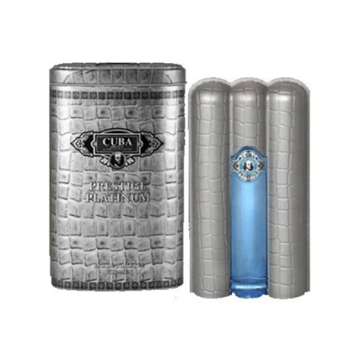 Cuba Prestige Platinum For Men Eau De Toilette Spray 3.0 oz