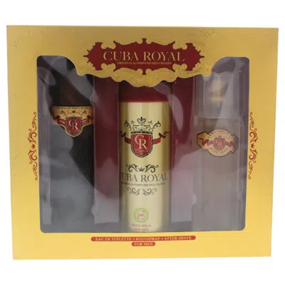 Cuba Royal By  For Men - 3 Pc Gift Set 3.3oz Edt Spray In N/a