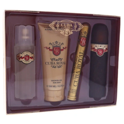 Cuba Royal By  For Men - 4 Pc Gift Set 3.4oz Edt Spray In N/a