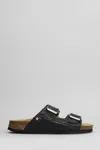 Cubanas Amalia Flats In Black Leather