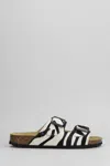 Cubanas Amalia Flats In White Pony Skin