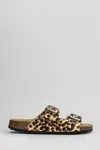 Cubanas Amalia Flats In Animalier Pony Skin