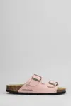 Cubanas Amalia Flats In Rose-pink Suede