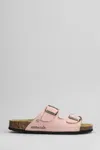 Cubanas Amalia Flats In Rose-pink Suede