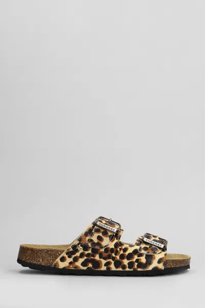 CUBANAS AMALIA FLATS IN ANIMALIER PONY SKIN