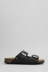 Cubanas Amalia Flats In Black Leather