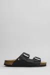 Cubanas Amalia Flats In Black Leather