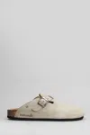 Cubanas Maria Slipper-mule In Grey Suede