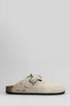 Cubanas Maria Slipper-mule In Grey Suede