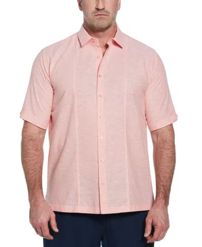 Cubavera Men's Big & Tall Linen Panel Shirt