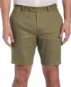 Cubavera Men's Flat Front 9" Linen Blend Shorts In Olivine