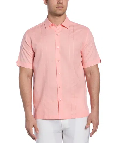 Cubavera Men's Short Sleeve Panel Button-front Camp Shirt