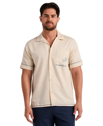 Cubavera Men's Short-sleeve Camp Collar Shirt In Multi