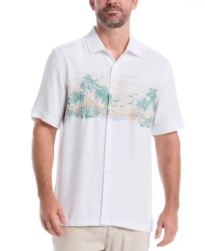 Cubavera Men's Tropical Landscape Shirt In Green
