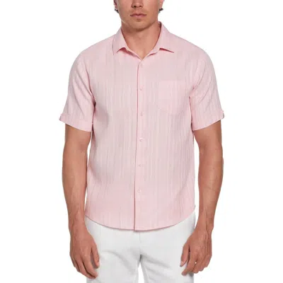 Cubavera Mens Collar Linen Button-down Shirt In Multi