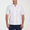 Cubavera Mens Short Sleeve Regular Fit Big And Tall Button-down Shirt In White