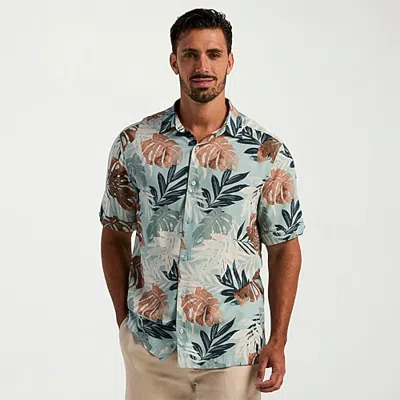 Cubavera Mens Short Sleeve Regular Fit Button-down Shirt In White