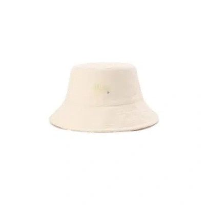 Cubic Varsity Bucket Hat In White