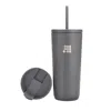 Cubitt 20 Ounces Travel Mug With 2 Leak-proof Lids And Cup Holder In Gray