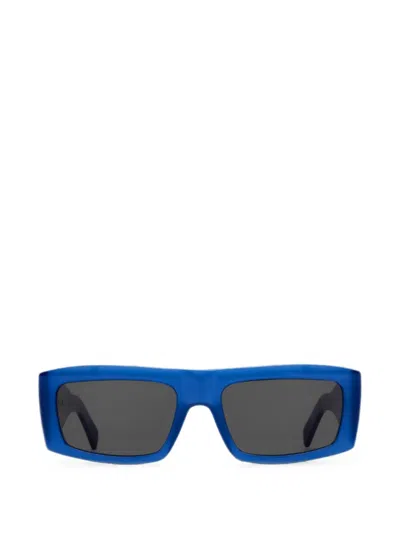 Cubitts Akira Rectangle-frame Sunglasses In Blue