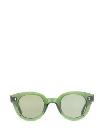 Cubitts Montague Round-frame Sunglasses In Green