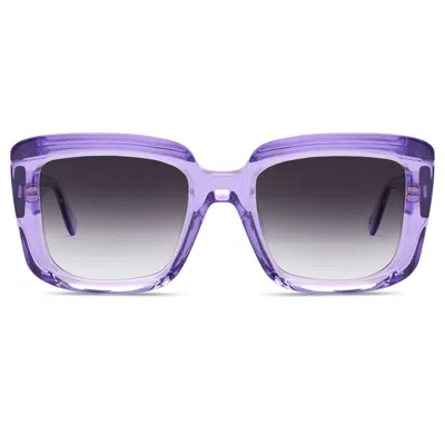Cubo Eyewear London Women's Pink / Purple Jessie Sunglasses Lilac Crystal