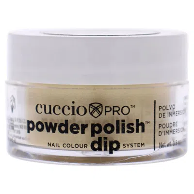 Cuccio Ladies Pro Powder Polish Nail Colour Dip System 0.5 oz Metallic Lemon Gold Nails 012443552350