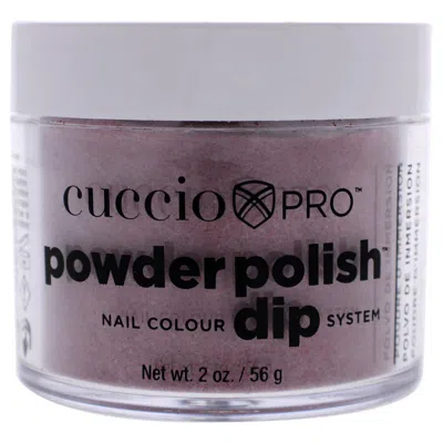 Cuccio Ladies Pro Powder Polish Nail Colour Dip System Powder 1.6 oz Dark Red Glitter Nails 01244355