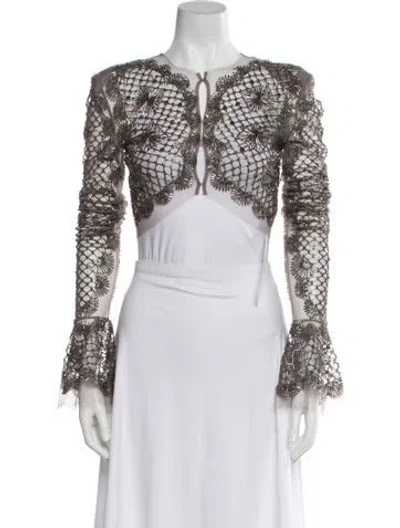 Pre-owned Cucculelli Shaheen Bolero In Gray