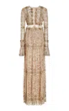 Cucculelli Shaheen Embellished Tulle Gown In Off-white
