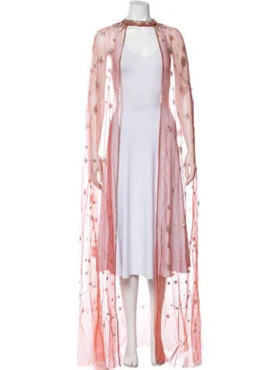 Pre-owned Cucculelli Shaheen Nylon Coat In Orange