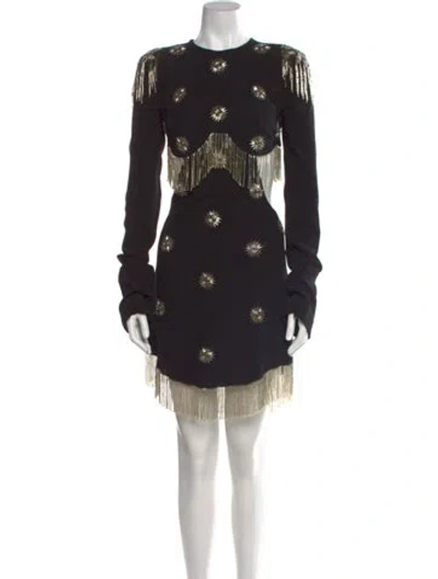 Pre-owned Cucculelli Shaheen Silk Knee-length Dress In Multi