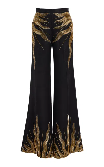 Cucculelli Shaheen Sun Radieux Wool-silk Pants In Multi