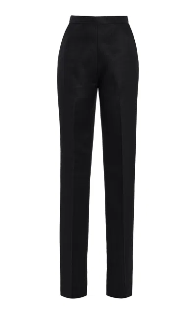 Cucculelli Shaheen Tuxedo Wool Pants In Black