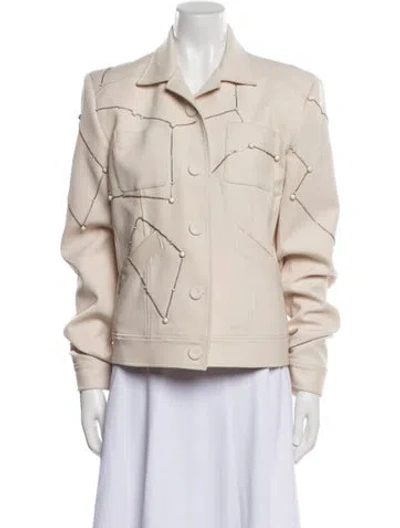 Pre-owned Cucculelli Shaheen Wool Jacket In Neutral