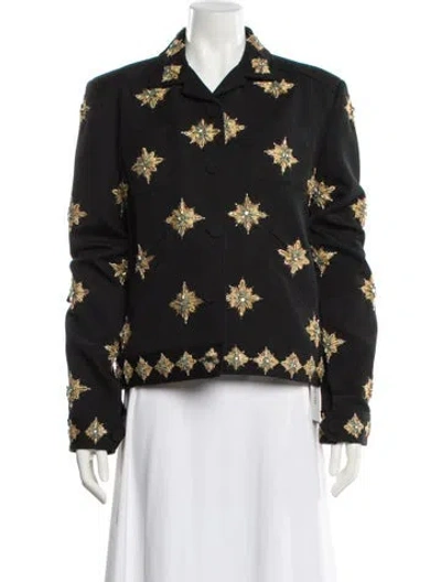 Pre-owned Cucculelli Shaheen Wool Printed Jacket In Multi