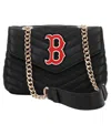 Cuce Boston Red Sox Quilted Crossbody Purse In Black